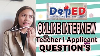 DepEd ACTUAL INTERVIEW FOR TEACHER 1 APPLICANT | TIPS FOR TEACHING INTERVIEW #RUVYE.