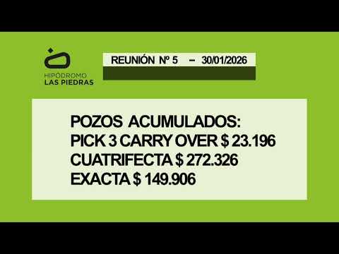 HIPODROMO LAS PIEDRAS 30/1/26 | EN VIVO | FLORIDA, URUGUAY