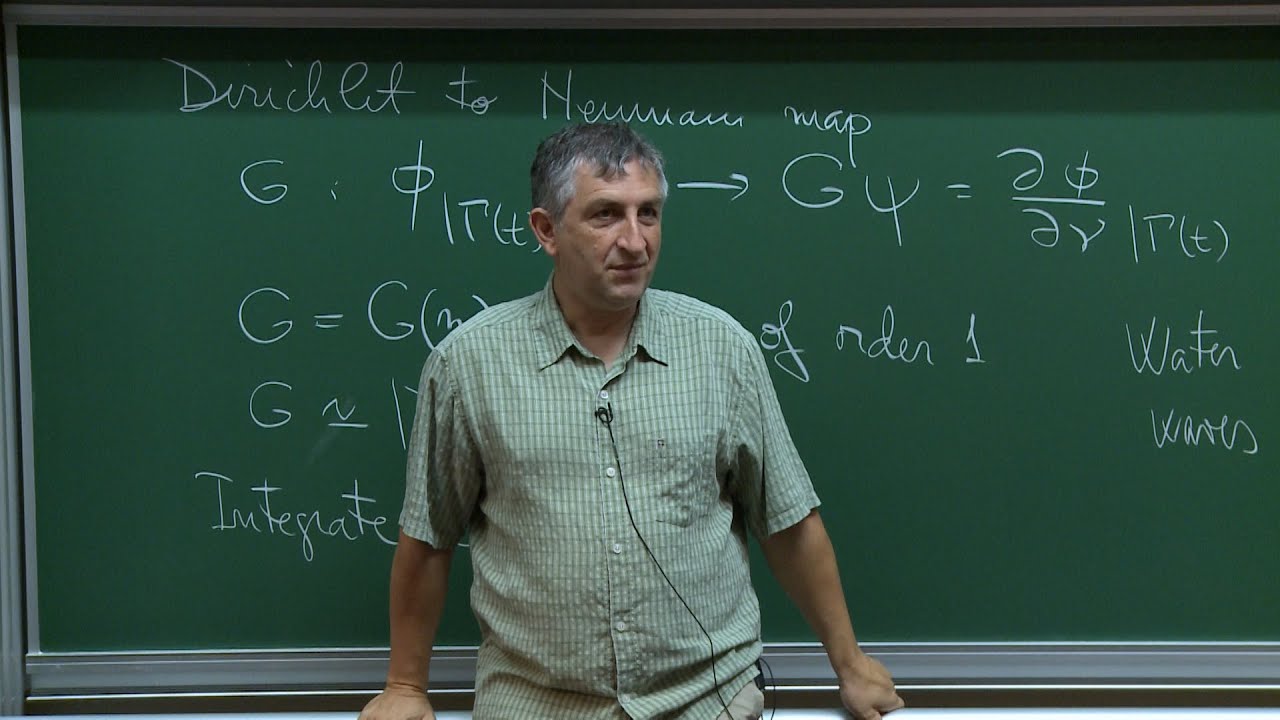 Daniel TATARU - 1/3 Two dimensional water waves