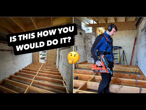 INSTALLING FLOOR JOISTS | GARAGE CONVERSION