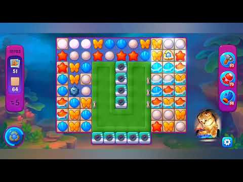 фишдом 2022  #  10703 уровень - прохождение без бустеров # Fishdom,   10703  level - no Boosters.