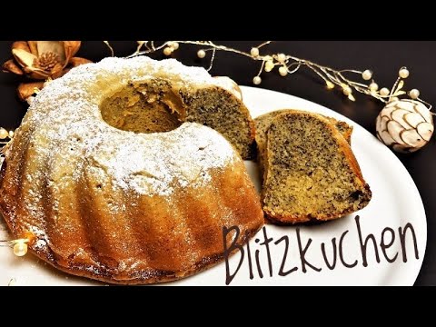 Blitzschneller Mohn-Rührkuchen, in 3 Minuten bereit für den Ofen!