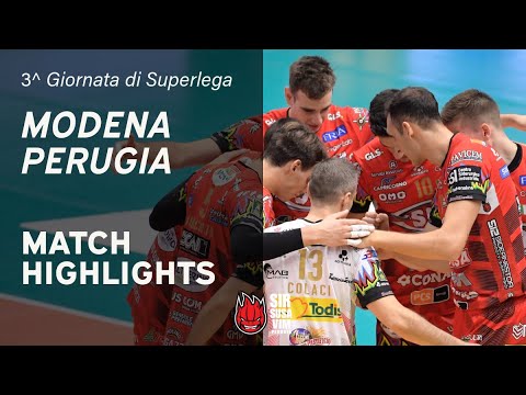 Valsa Group Modena vs. Sir Susa Vim Perugia - VBW - SuperLega - Match Highlights