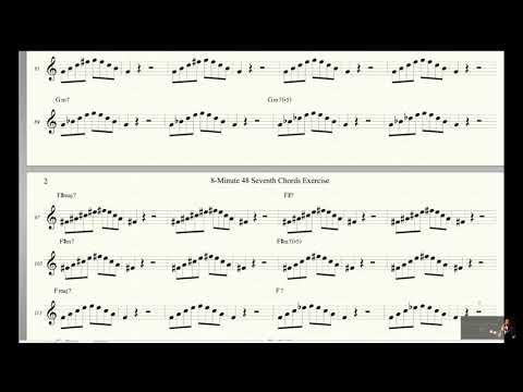 8-minute 48 Seventh Chord Chord Tones Exercise For Alto Saxophone