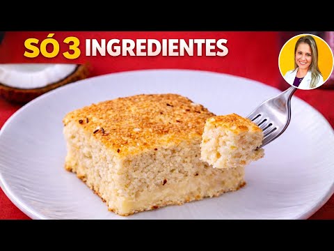 Só 3 INGREDIENTES e quase ZERO CARBOIDRATOS - SEM FARINHA, LEITE OU AÇÚCAR - Fofinho e Delicioso