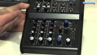 Video thumbnail for Alesis MultiMix 4 USB FX Mixer Overview - Sweetwater at Winter NAMM 2014 by Sweetwater