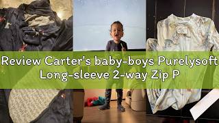 Review Carter's baby-boys Purelysoft Long-sleeve 2-way Zip Pajamas