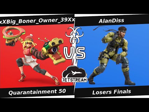 Quarantainment 50 Losers Finals - xXBig_Boner_Owner_39Xx (Min Min) Vs. AlanDiss (Snake) - SSBU