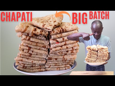 How to make these delicious Soft Layered Chapati Big Batch At Home |Chapati Recipe | Chef D Wainaina