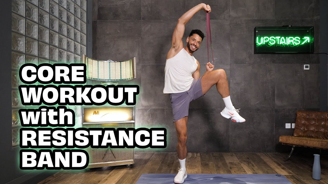 CORE Workout with Resistance Band | Train with Leroy | The Body Coach TV - YouTube