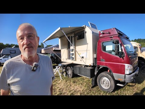 SCHÖNES ALLRAD WOHNMOBIL aus GESUNDHEITLICHEN GRÜNDEN abzugeben 4x4 Fuso Canter HOCHGELÄNDEGÄNGIG