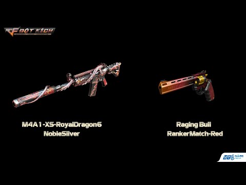 [Đột Kích] M4A1-XS-RoyalDragon6-NobleSilver và Raging Bull RankerMatch-Red