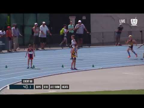 BOYS U10 4X100M HEAT 2 - 2017 SUBWAY STATE RELAY CHAMPIONSHIPS // LAVicTV