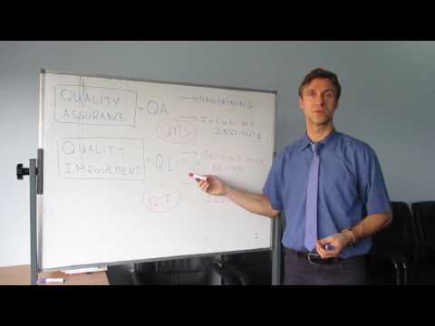 Quality Assurance vs  Quality Improvement