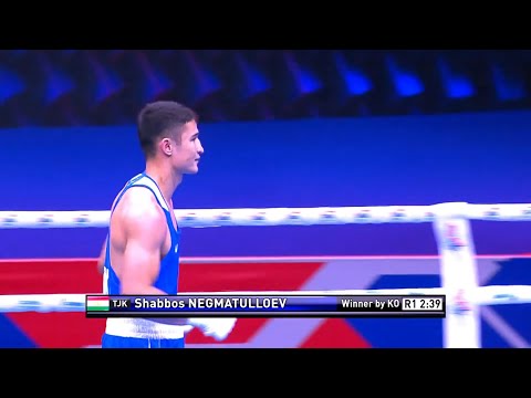 Day 6 (80kg) KAMARA Samuel (SLE) vs  NEGMATULLOEV Shabbos (TJK) | AIBA WCHs 2021
