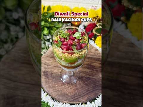 ✨Diwali Special✨ Dahi Kachori Cups 🥙🌺 #shorts #shortsfeed #trendingshorts #youtubeshorts #snacks