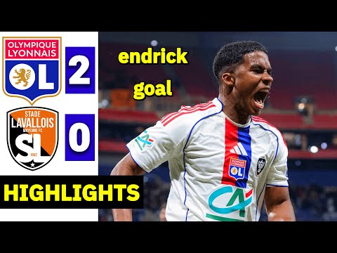 Olympique Lyon vs Stade Lavallois 2-0 Highlights - Endrick Goal | Coupe de France 2025/26