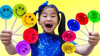Rainbow Fruit Lollipops Color Song | Jannie Pretend Play Learn Colors Nursery Rhymes &amp; Kids Songs