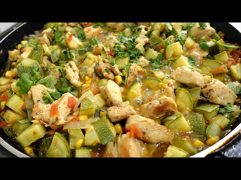 DESCUBRE el sabor de las CALABACITAS GUISADAS con pollo ¡que te encantará!