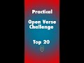 Practical Open Verse challenge Top 20
