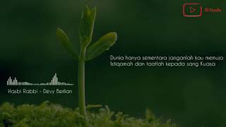 Download lagu Hasbi Rabbi - Devy Berlian Lirik (Unofficial Lirik Video) - HQ Audio mp3