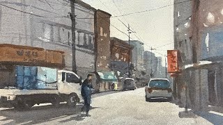 Watercolor Street Scene Made Simple