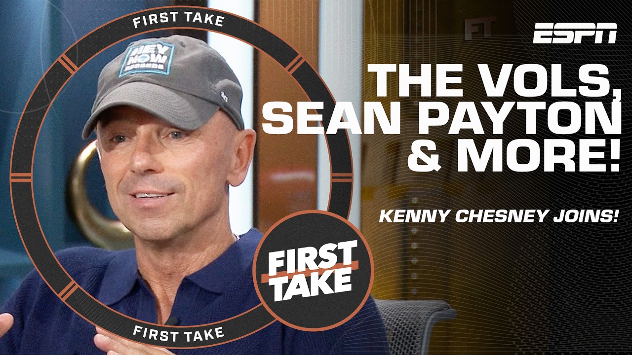 Kenny Chesney on Tennessee Volunteers fandom and relationship with Sean Payton 🏈 | First Take