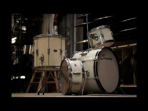 Slingerland 12/14/20/5x14" Stage Band Drum Set - 1970s Gloss White image 24