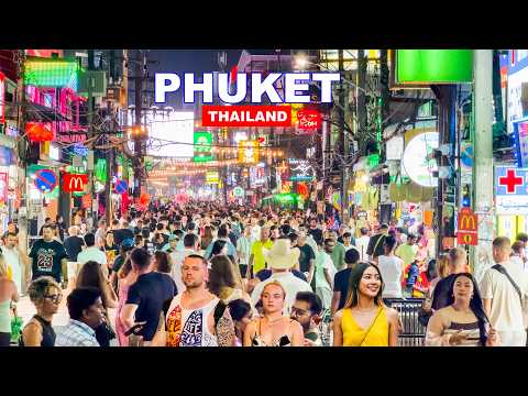 🏝️ Phuket Patong Beach Night Life 2025 | Insane Crowd in Bangla Road at Night | Best of Phuket🇹🇭😍👍