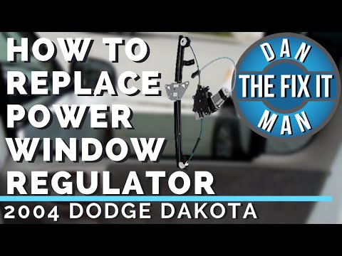 2004 DODGE DAKOTA - HOW TO REPLACE A BROKEN POWER WINDOW REGULATOR - DIY