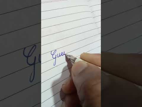 Gururaj Cursive Handwriting || Handwriting || calligraphy writing #handwriting #shorts #calligraphy