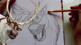 How to Draw SVEN from Disney's Frozen - @dramticparrot