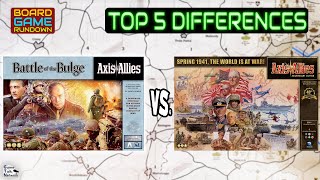 Top 5 Differences Between Battle of the Bulge and 1942: An Axis & Allies Comparison With Bob!