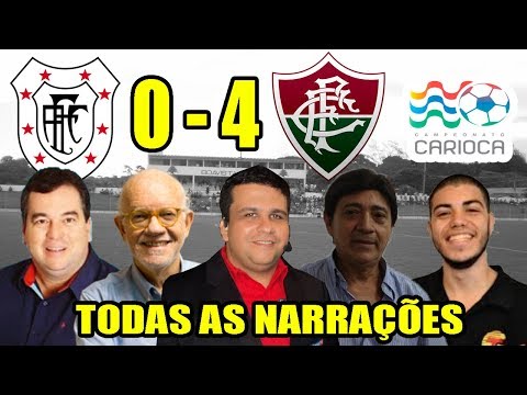 Todas as narrações - Americano 0 x 4 Fluminense / Campeonato Carioca 2019