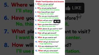 Travel conversation In English | Talking About Travel conversation