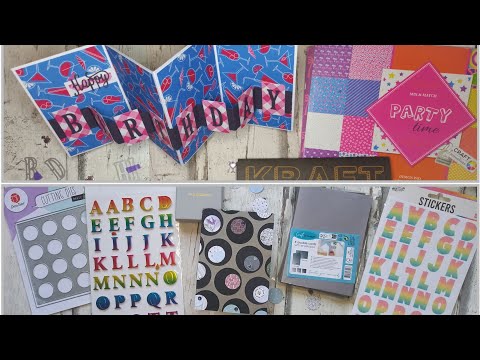 Action-Haul mit  genialer double w fun fold card auf deutsch und einfacher Restekarte aus Kreisen