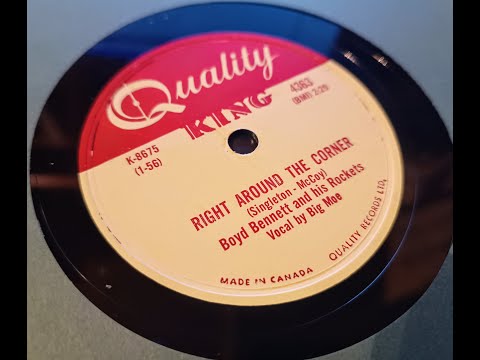 Right Around The Corner - Boyd Bennett and his Rockets Vocal by Big Moe - 78rpm