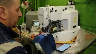 Sewing on Velcro. Sewing machine Brother 430 against straight stitch Brother S7250. video