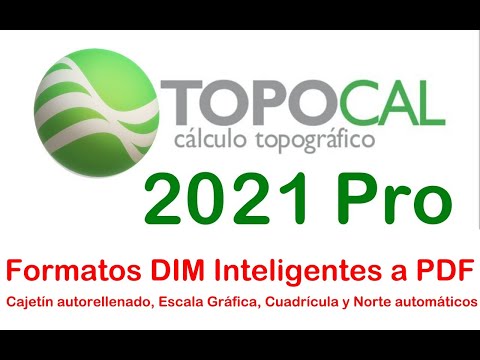 TopoCal 2021 Pro — Formatos DIM A0&ndash;A4 a PDF