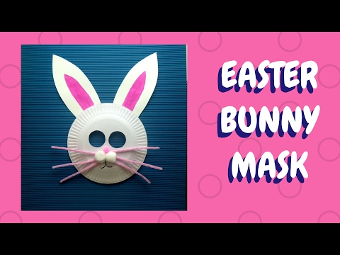 Easter Crafts - Paper Plate Bunny Mask - Paper Plate Crafts