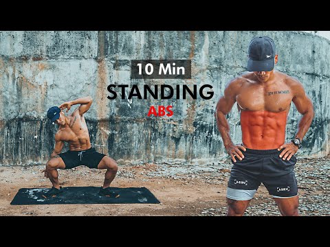 10 Minutes ALL THE ULTIMATE STANDING ABS Workouts (Advanced Belly Fat Burning)