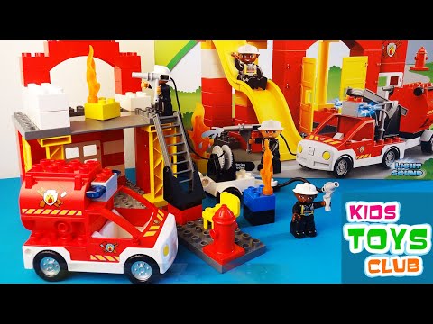 LEGO Duplo Fire Station 6168 - 4 Variants of Building, Duplo feuerwehr, pompieri, bomberos, hasiči