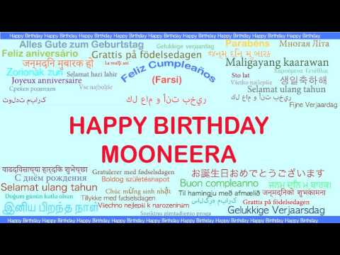 Mooneera   Languages Idiomas - Happy Birthday