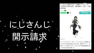 にじさんじ白雪巴に対する権利侵害行為への対応発表