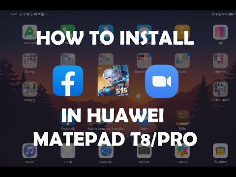 How to Install Facebook, Mobile Legends, Zoom, etc. In Huawei Matepad T8/Pro | Tagalog