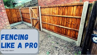 How to erect a concrete fence