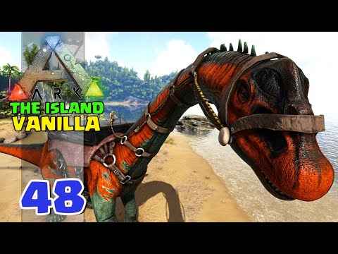 DOMANDO O GIGANTE BRONTOSAURO - ARK:SURVIVAL EVOLVED - THE ISLAND VANILLA  #48