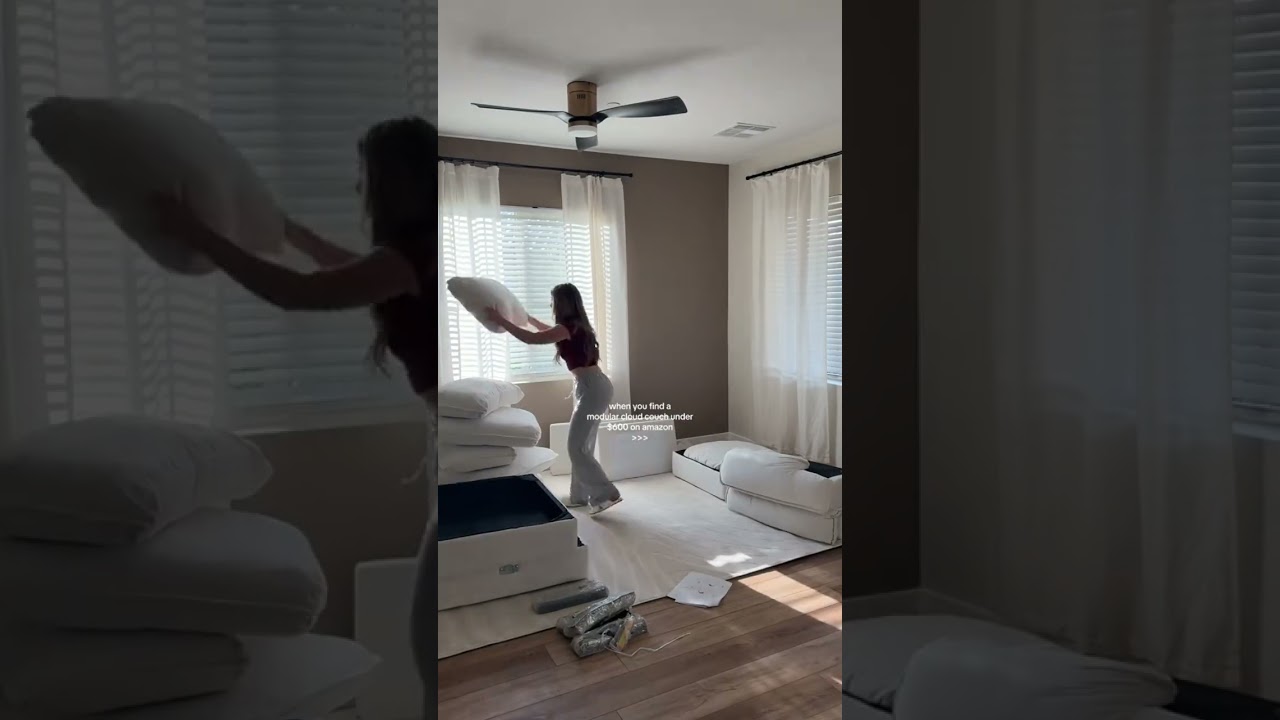 Amazon modular cloud couch unboxing!!