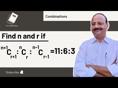 If (n+1)C(r+1) : nCr : (n-1)C(r-1) = 11:6:3, find the value of n and r| Combination | Best Tutorial