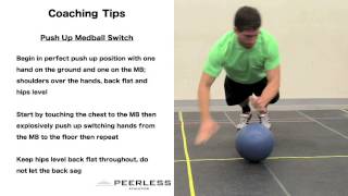 484. Push Up Medicine Ball Switch